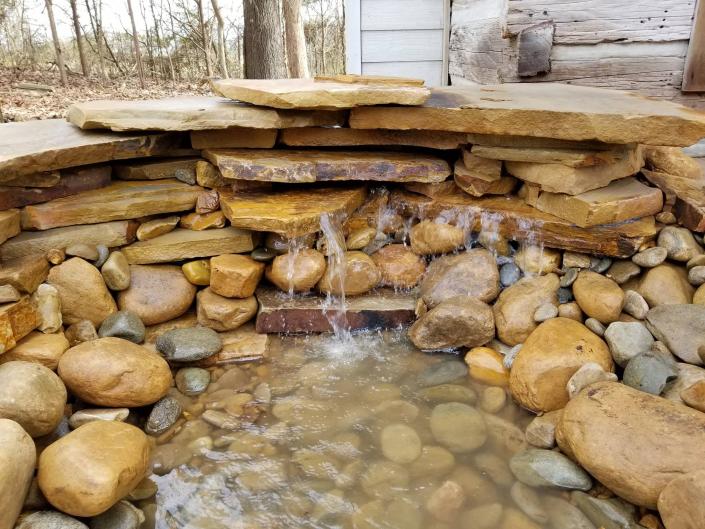 stone pondless waterfall