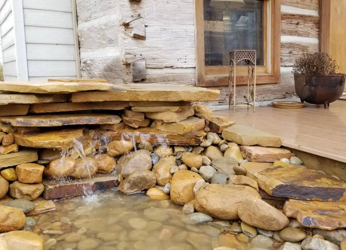 stone water feature