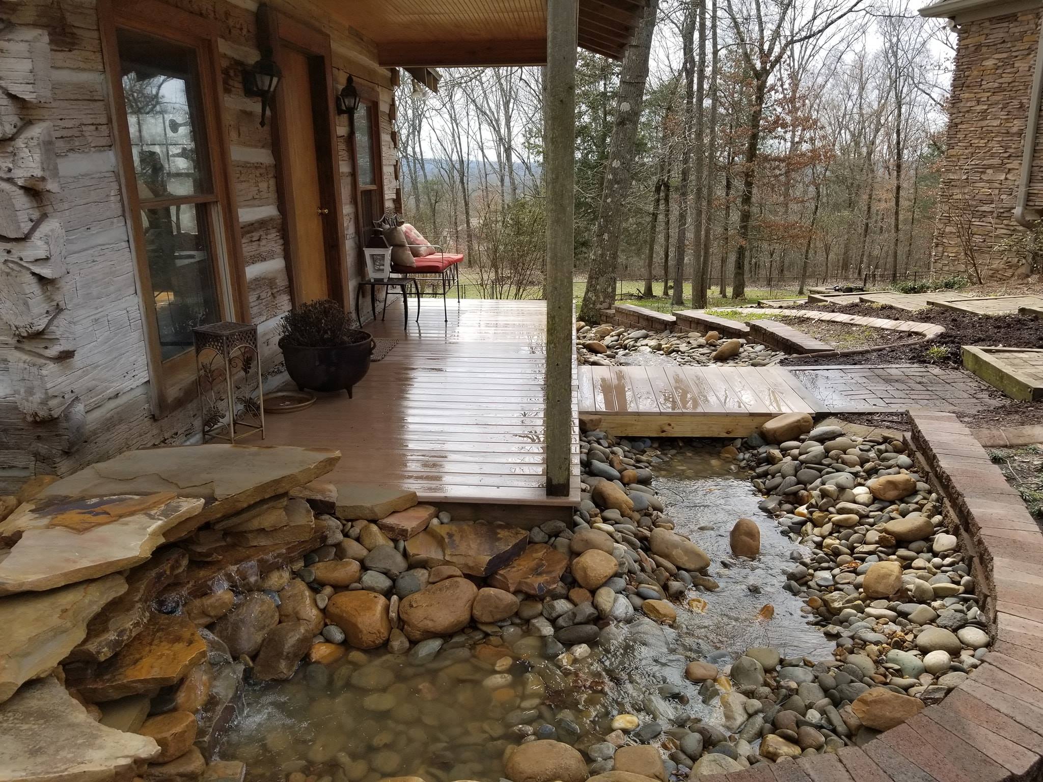 stone water garden