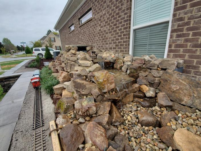 stone water feature